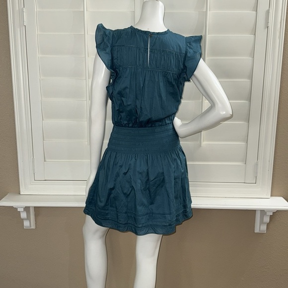 Rails Minnie Flutter Sleeve Mini Dress Lagoon - Picture 8 of 14